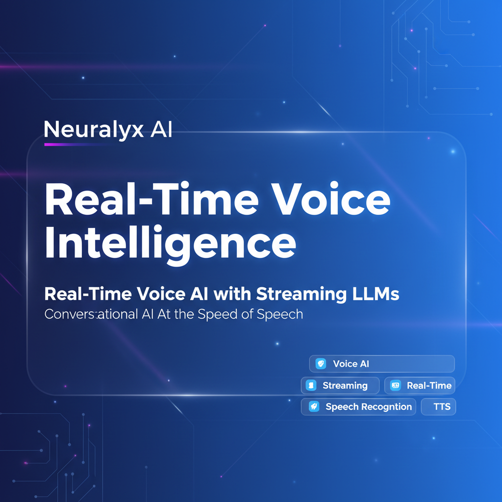 Real-time Voice AI with Streaming LLMs